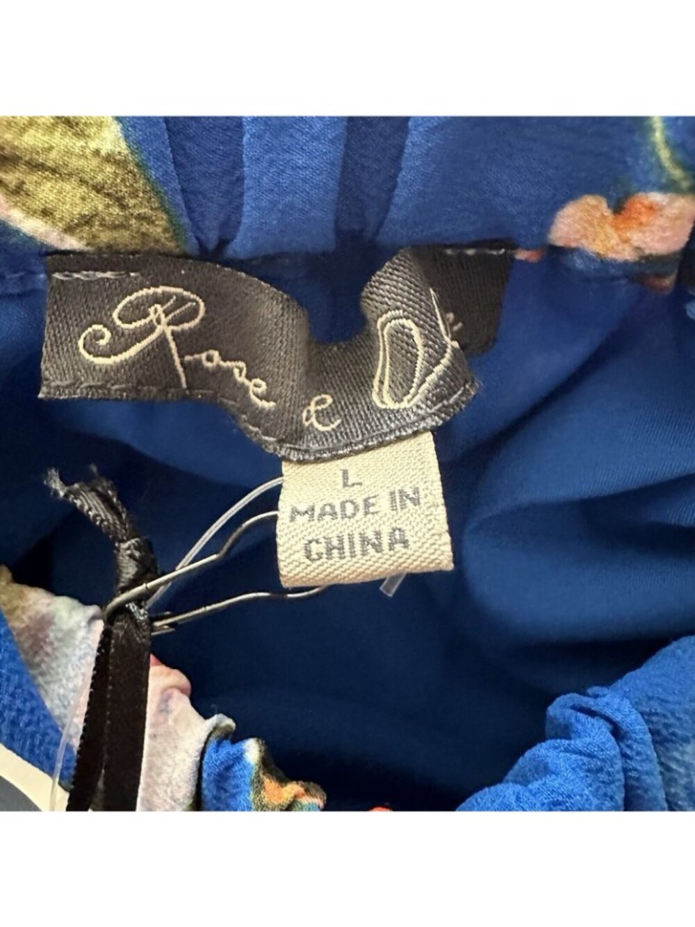 Rose & Olive Off-The-Shoulder Pink Floral Dress SZ L NWT Boho Romantic Resort - Picture 5 of 6